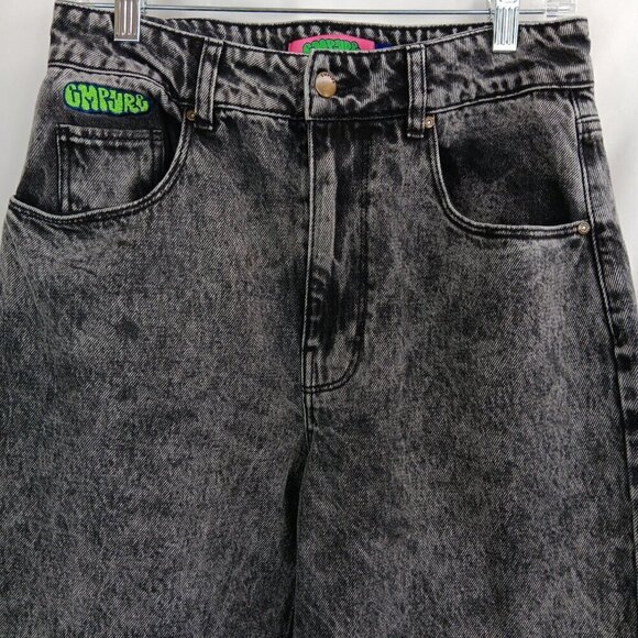 Empyre Women's Black Acid Wash Skate High Rise Tori Jeans size 6 - Picture 3 of 8